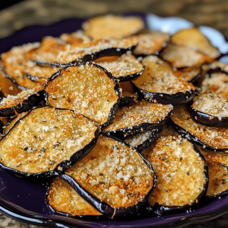 Kruche chips z bakłażana