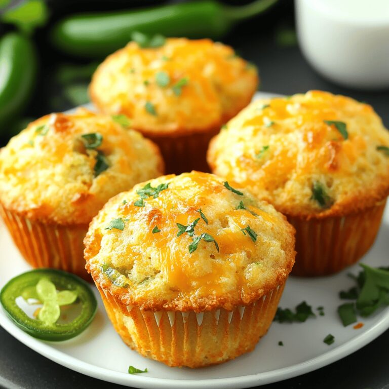 Muffinki Keto z Cheddarem i Jalapeño